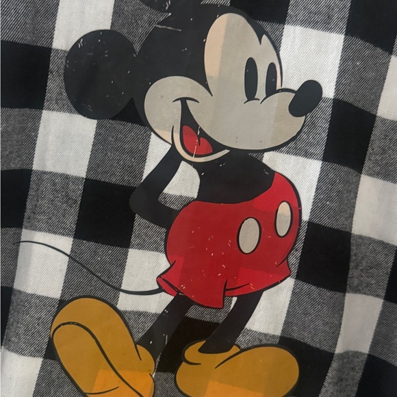 Mickey Mouse Plaid Flannel Shirt size L - Picture 4 of 4